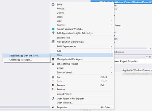 Associate App with the Store